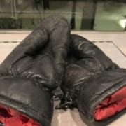 my mother's old leather mittens